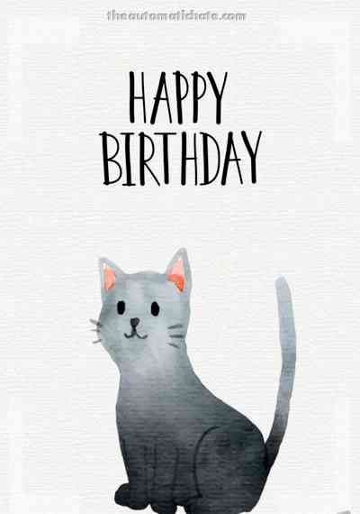 Joyeux Anniversaire Mon Joli Chat Purry Souhaite Pour Eux